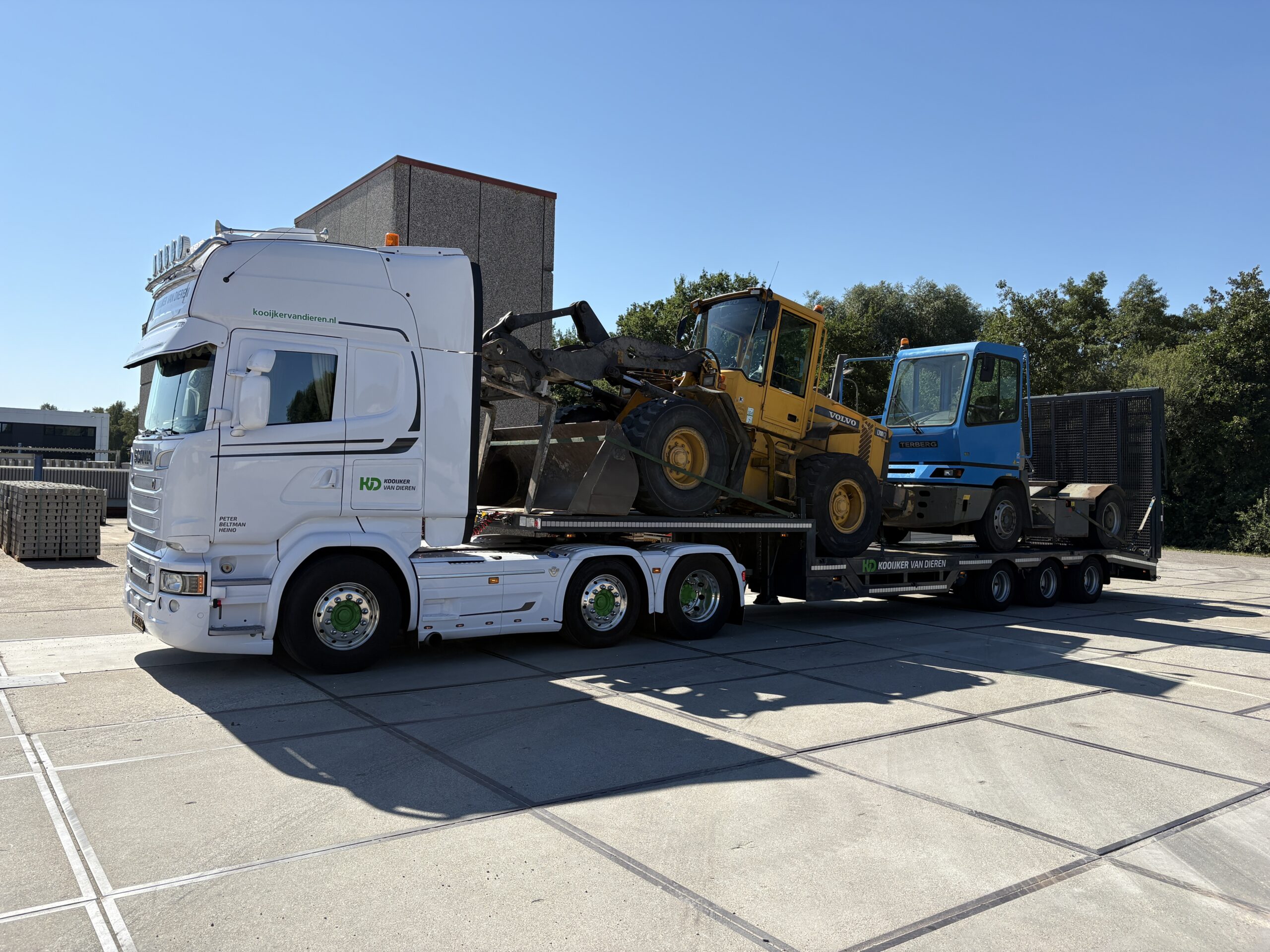 Transport van heftrucks door heel Nederland